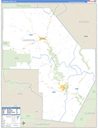 Cameron Wall Map Basic Style