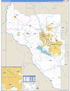 Canyon Wall Map Basic Style