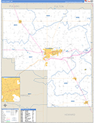 Cass Wall Map Basic Style