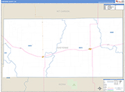 Cheyenne County Wall Map Basic Style