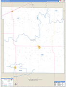 Clark County Wall Map Basic Style