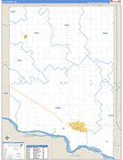 Clay Wall Map Basic Style