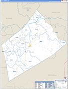 Clay Wall Map Basic Style