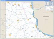 Clayton Wall Map Basic Style