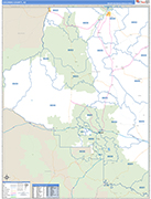 Coconino Wall Map Basic Style
