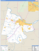 Cole Wall Map Basic Style
