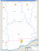 Colfax Wall Map Basic Style