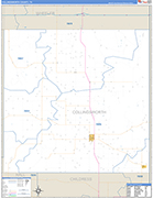 Collingsworth Wall Map Basic Style