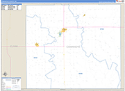 Comanche Wall Map Basic Style