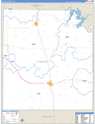 Concho Wall Map Basic Style