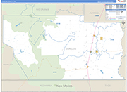 Conejos Wall Map Basic Style