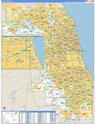 Cook Wall Map Basic Style