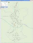 Covington County Wall Map Basic Style