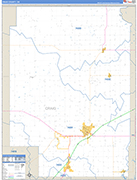 Craig County Wall Map Basic Style