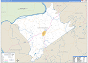 Crittenden Wall Map Basic Style