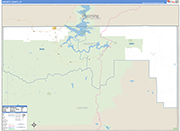 Daggett Wall Map Basic Style