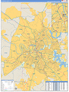 Davidson Wall Map Basic Style