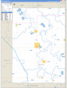 Deuel Wall Map Basic Style
