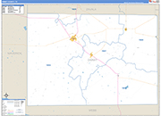 Dimmit County Wall Map Basic Style