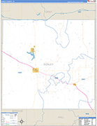Donley County Wall Map Basic Style