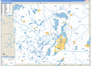 Douglas County Wall Map Basic Style