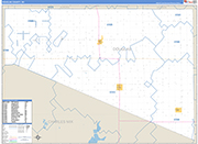 Douglas Wall Map Basic Style