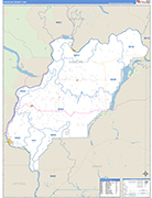Douglas Wall Map Basic Style