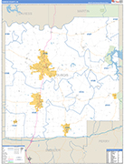 Dubois Wall Map Basic Style