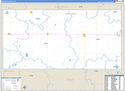 Edmunds Wall Map Basic Style