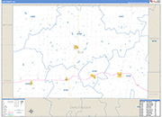 Elk Wall Map Basic Style