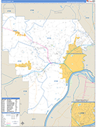 Floyd Wall Map Basic Style