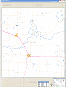 Floyd County Wall Map Basic Style