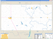 Foster Wall Map Basic Style
