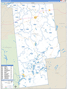 Franklin Wall Map Basic Style