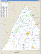 Franklin Wall Map Basic Style