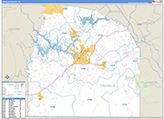 Franklin Wall Map Basic Style