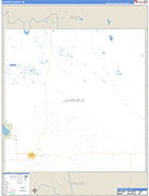 Garfield County Wall Map Basic Style