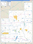 Geauga County Wall Map Basic Style
