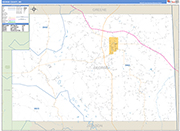 George County Wall Map Basic Style