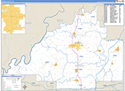 Gibson Wall Map Basic Style