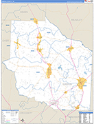 Gibson Wall Map Basic Style