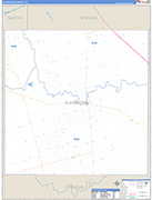Glasscock County Wall Map Basic Style
