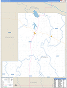 Gosper County Wall Map Basic Style