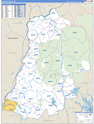 Grafton Wall Map Basic Style