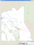 Graham Wall Map Basic Style