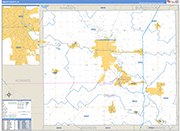 Grant Wall Map Basic Style