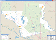 Grant County Wall Map Basic Style