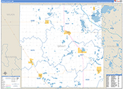 Grant County Wall Map Basic Style