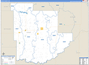 Grant Wall Map Basic Style
