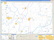 Greene Wall Map Basic Style